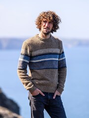 Celtic & Co. Mens Statement Donegal Brown Jumper - Image 1 of 5