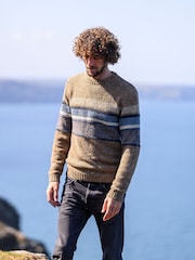 Celtic & Co. Mens Statement Donegal Brown Jumper - Image 2 of 5