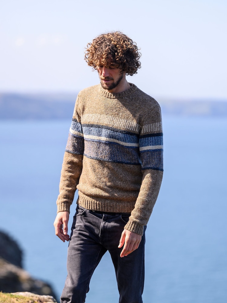 Celtic & Co. Mens Statement Donegal Brown Jumper - Image 2 of 5