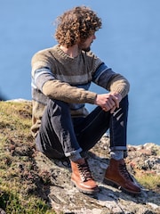 Celtic & Co. Mens Statement Donegal Brown Jumper - Image 3 of 5