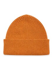 Celtic & Co. Orange Lambswool Rib Beanie - Image 2 of 2