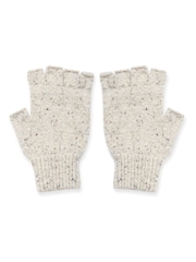 Celtic & Co. Ladies Blue Donegal Fingerless Gloves - Image 2 of 6