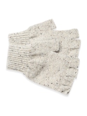 Celtic & Co. Ladies Blue Donegal Fingerless Gloves - Image 4 of 6