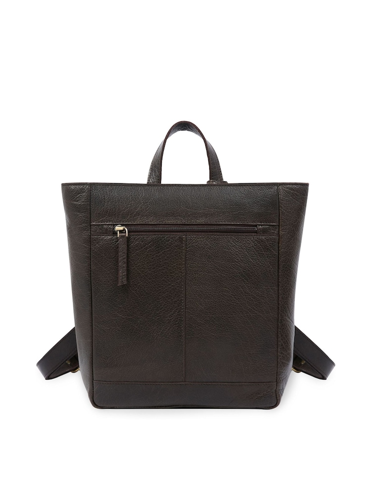 Sac à dos Celtic & Co. marron en cuir - Image 2 de 8
