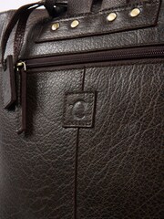 Sac à dos Celtic & Co. marron en cuir - Image 5 de 8