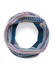 Celtic & Co. Blue Lambswool Pattern Snood - Image 1 of 2