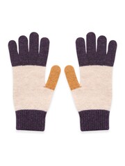 Celtic & Co. Natural Lambswool Colourblock Gloves - Image 4 of 4