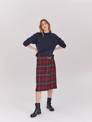 Красный - Celtic & Co. Midi Celt Kilt Skirt - Изображение 2 из 7