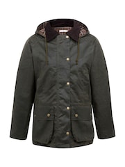 Celtic & Co. Green Raglan Sleeve Waxed Cotton Jacket - Image 2 of 6