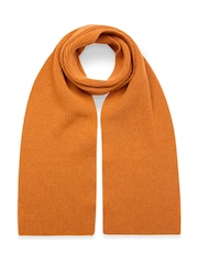 Celtic & Co. Orange Lambswool Rib Scarf - Image 1 of 4