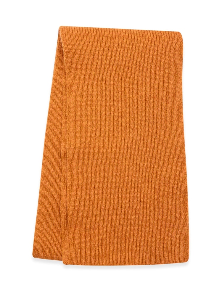 Celtic & Co. Orange Lambswool Rib Scarf - Image 2 of 4