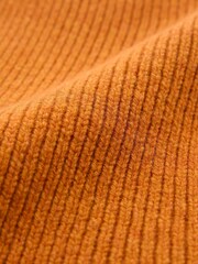 Celtic & Co. Orange Lambswool Rib Scarf - Image 3 of 4