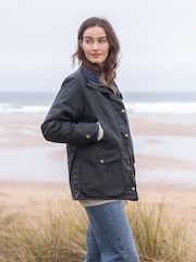 Celtic & Co. Blue Wax 100% Cotton Jacket - Image 2 of 7