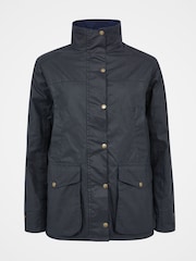 Celtic & Co. Blue Wax 100% Cotton Jacket - Image 4 of 7