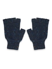 Celtic & Co. Ladies Blue Donegal Fingerless Gloves - Image 3 of 5