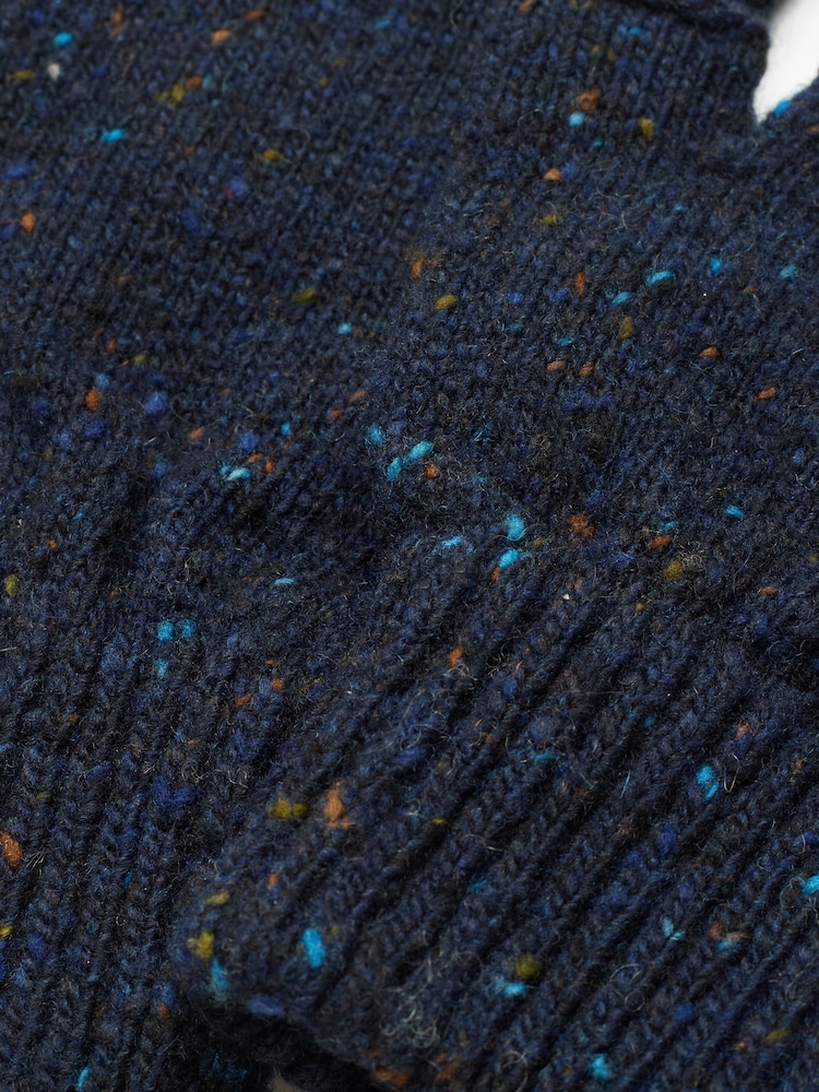 Celtic & Co. Ladies Blue Donegal Fingerless Gloves - Image 5 of 5