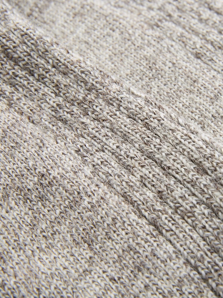 Celtic & Co. Mens Natural British Wool Twist Socks - Image 3 of 3