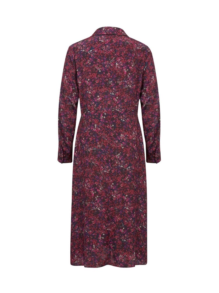 Celtic & Co. Red Tie Front Midi Shirt Dress - Image 3 of 3