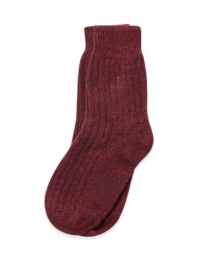 Rot - Celtic & Co. Damen Donegal Kurze Socken - Bild 1 von 3