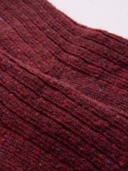 Rot - Celtic & Co. Damen Donegal Kurze Socken - Bild 3 von 3