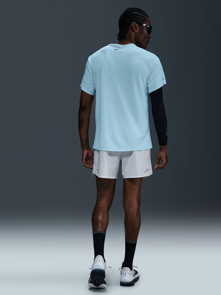 Nike Glacier Blue Dri-FIT Flash Miler Running T-Shirt - Image 2 of 5