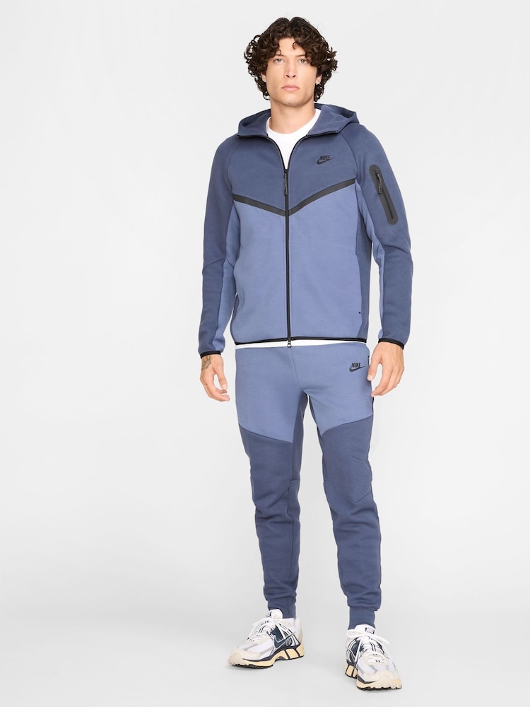 Thunder Blue (синий) - Спортивные брюки из флиса Nike Tech - Изображение 9 из 9