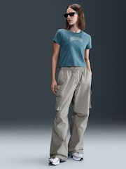 Azul ahumado - Nike Short Sleeve 100% Cotton T-Shirt - Imagen 1 de 5