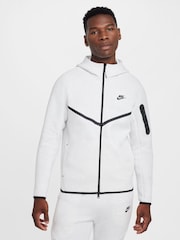 Светло-серый - Толстовка Nike Tech Fleece Zip-Up Hoodie - Изображение 1 из 1