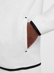 Hellgrau - Nike Tech Fleece-Kapuzenjacke mit Reißverschluss - Bild 6 von 12