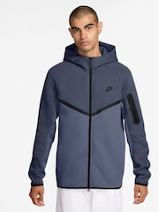Nike Thunder Blue Tech Fleece Zip-Up Hoodie - Image 1 of 14