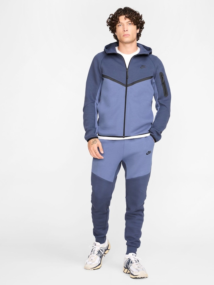 Nike Thunder Blue Tech Fleece Zip-Up Hoodie - Image 14 of 14