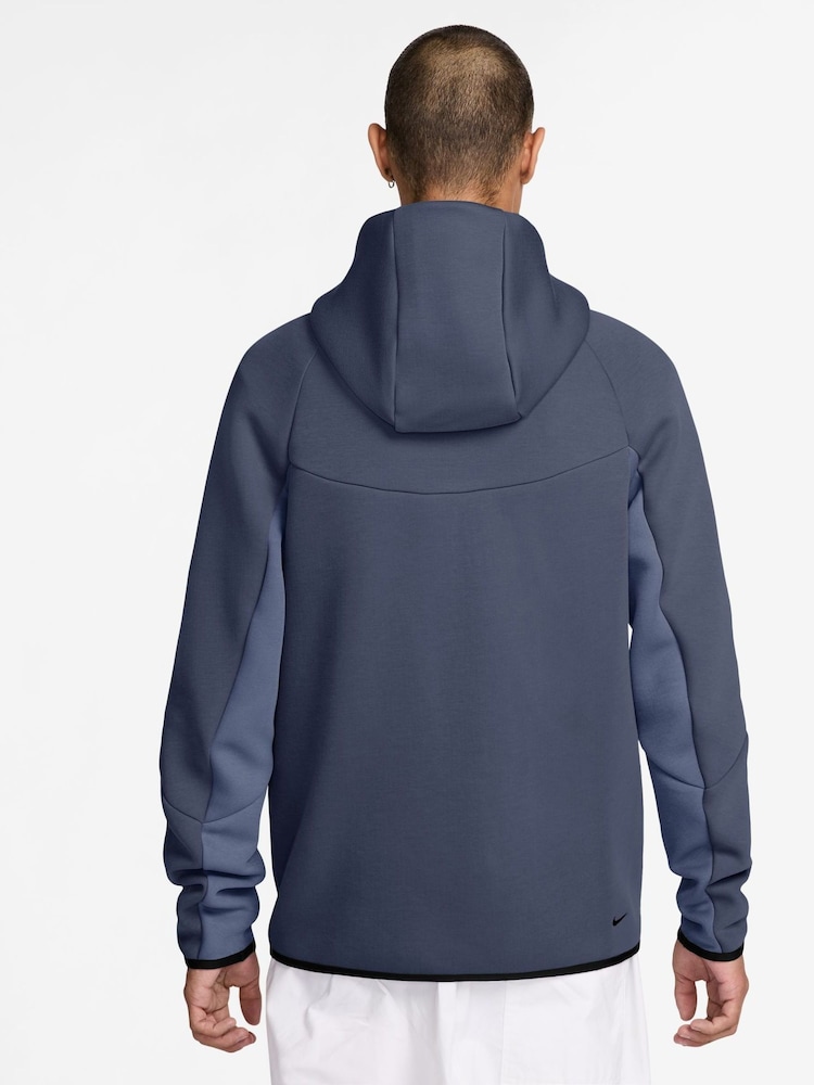 Nike Thunder Blue Tech Fleece Zip-Up Hoodie - Image 2 of 14