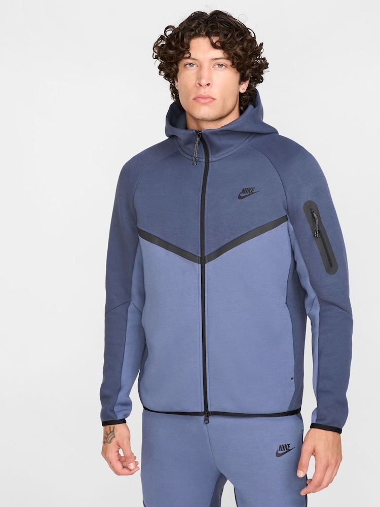 Nike Thunder Blue Tech Full-Zip Windrunner Hoodie - Image 3 of 14