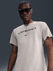 Nike Natural 100% Cotton Tottenham Hotspur FC Wordmark T-Shirt - Image 4 of 5