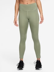 Verde - Nike Fast Mid Rise 7/8 Leggings - Imagen 1 de 4