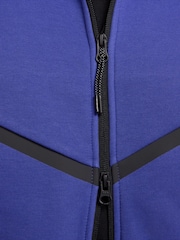 Синий - Толстовка Nike Tech Fleece Zip-Up Hoodie - Изображение 5 из 11
