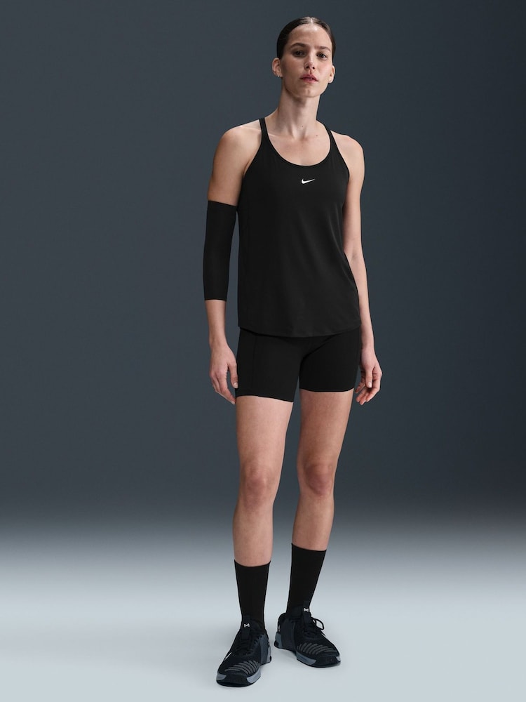 Nike Black One Dri Fit Strappy Vest Top - Image 1 of 5