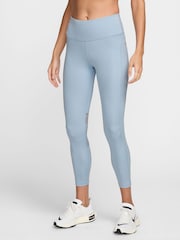 Nike Light Armory Blue Fast Mid Rise 7/8 Leggings - Image 1 of 4