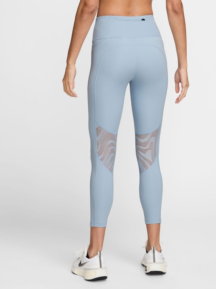 Nike Light Armory Blue Fast Mid Rise 7/8 Leggings - Image 2 of 4