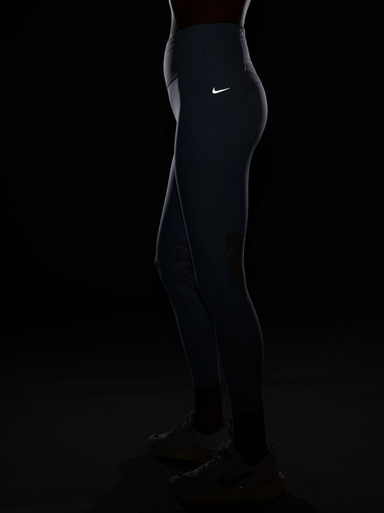 Nike Light Armory Blue Fast Mid Rise 7/8 Leggings - Image 4 of 4