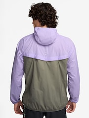 Nike Hydrangea Purple Grey Dri-FIT Stride Woven Running Jacket - Image 2 of 3