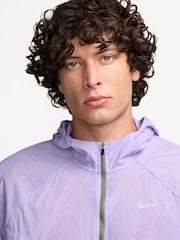 Nike Hydrangea Purple Grey Dri-FIT Stride Woven Running Jacket - Image 3 of 3