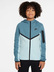 Nike Blue Tech Fleece Zip-Up Hoodie - Image 1 of 3