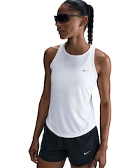 Nike White Tempo Dri-FIT Running Vest - Image 3 of 5