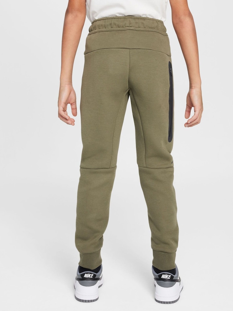 Nike Medium Olive Green Tech Fleece Joggers - Image 2 of 8 Nike Medium Olive Green Tech Fleece Joggers - Image 2 of 8