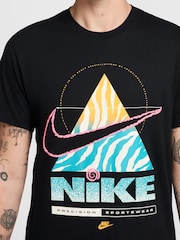 Nike Black Large Graphic Sportswear 100% Cotton T-Shirt - Image 4 of 5