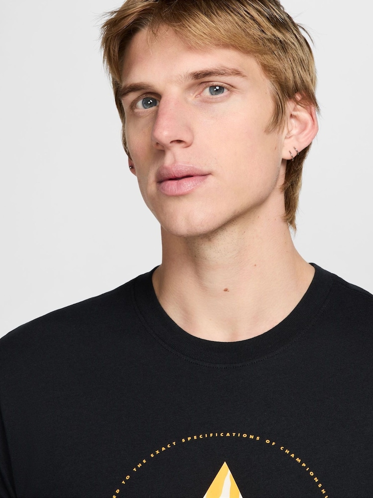 Nike Black Large Graphic Sportswear 100% Cotton T-Shirt - Image 5 of 5