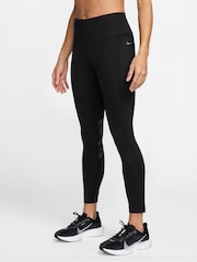 Nike Black Fast Mid Rise 7/8 Leggings - Image 1 of 4