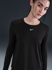 Nike Black One Classic Dri-FIT Long Sleeve Top - Image 1 of 5