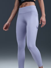 Lila led - Legice s srednje visokim pasom Nike Fast Mid Rise 7/8 - Slika 5 iz 5